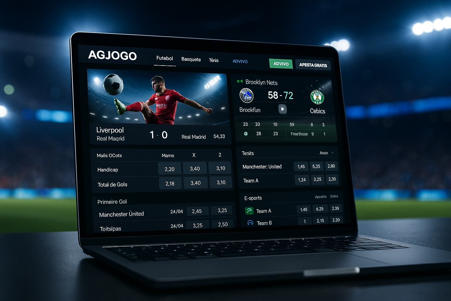 Apostas esportivas no cassino online AGJOGO